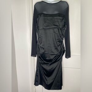 SUZI CHIN for MAGGY BOUTIQUE Elegant Black Long Sleeve Dress Nordstrom